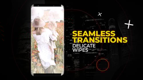 Seamless Vertical Phone Screen Wipe Transitions