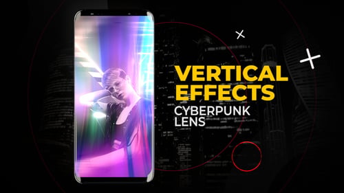 Vertical Cyberpunk Lens Effects