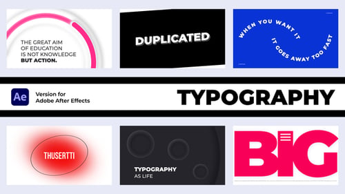 Dynamic Kinetic Typography Motion Graphics Pack
