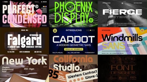 Modern Kinetic Typography Display with Dynamic Swipe Animations