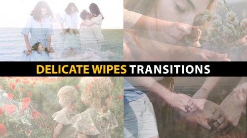 Delicate Wipes Transitions | After Effects