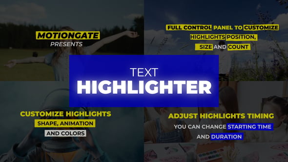 Clean Text Highlight and Underline Animation, Titles ft. callout & 3d ...