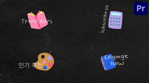 Hand Drawn School Titles for Premiere Pro