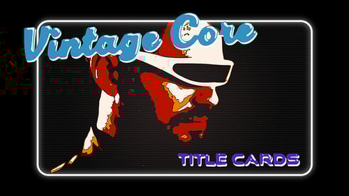 Vintage Core Title Cards