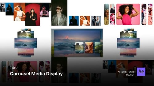 Intro - Carousel Media Display After Effects Template