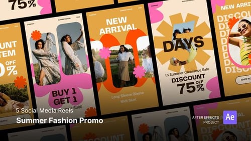 Reels - Summer Fashion Promo After Effect Project Files
