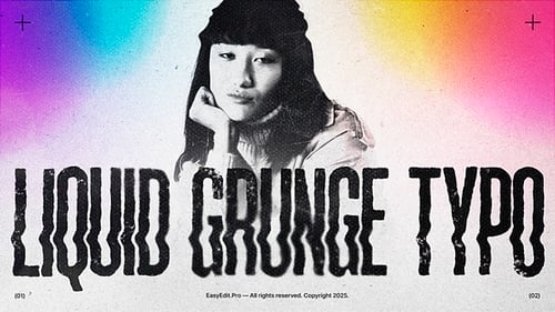 Liquid Grunge Typography | MOGRT