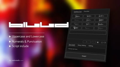Animated Typeface - BillDing Long