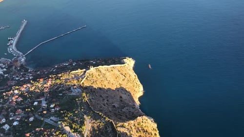 Schloss Alanya Kalesi Luftbild