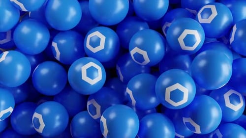 Boules Chainlink qui tombent