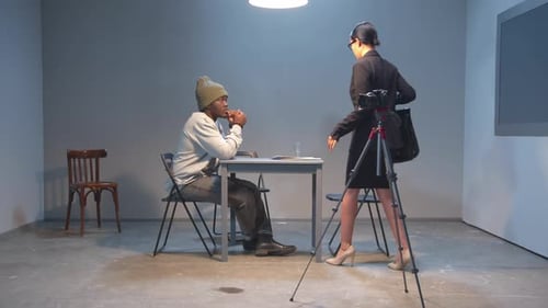 Interview with a Woman in Business Suit