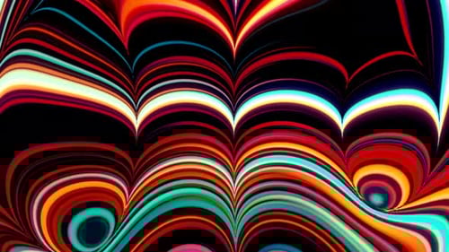 Abstract Fantasy Glow Liquid Wave Gradient Background