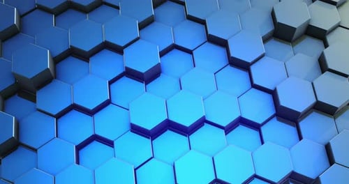 Loop Abstract Colorful Hexagon Honeycomb Background