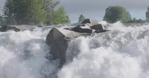 Rapids Wasserfall See Wasser Norwegen Natur