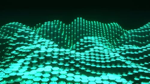 Beautiful abstract wave technology background with colorful shapes