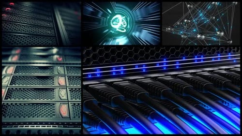 Enregistrement simultané des serveurs et de la transmission de données numériques. Bouclable.
HD