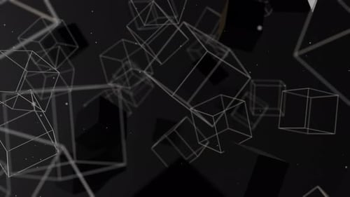 Abstract Geometric Cubes Background Animation
