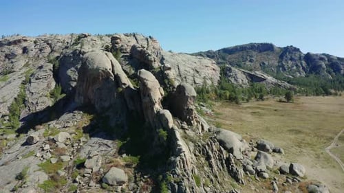 Scenic Aerial View of Rugged Mountain Landscape