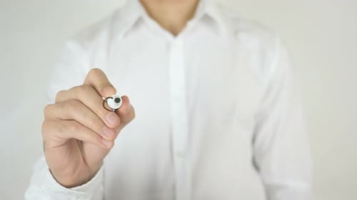 Writing Coaching on Clear Screen for Business Video