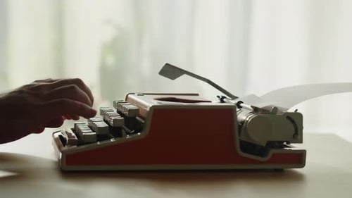 Old Typewriter Closeup