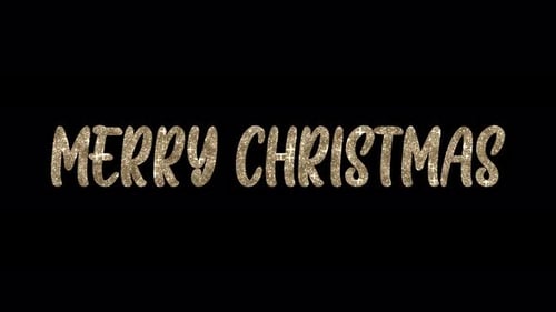 Golden Glitter Merry Christmas Text Animation