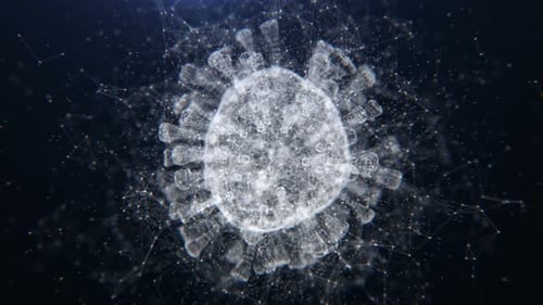 Coronavirus-nCoV-Atemwegsvirus in 4K