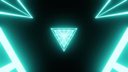 Blue Neon Travel Background Vj Loop HD