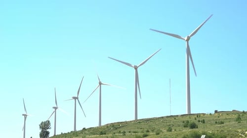 Campo de energía eólica