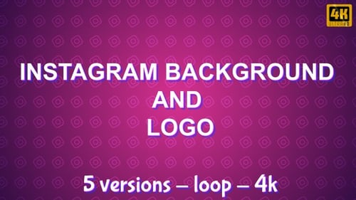 Animated Instagram Logo Reveal and Seamless Social Media Backgrounds
