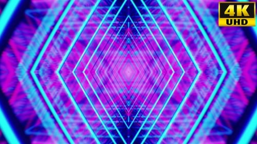 Retrowave Kaleidoscope Vj Loops Pack V1