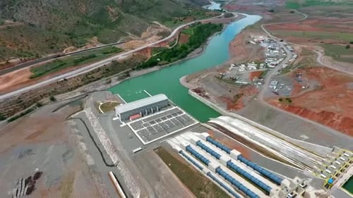 Presa de energía hidroeléctrica