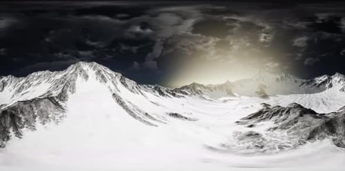 VR 360 Norway Mountains Severe Landscape