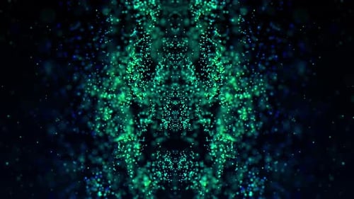 Glowing Abstract Particles Seamless Loop Motion Background