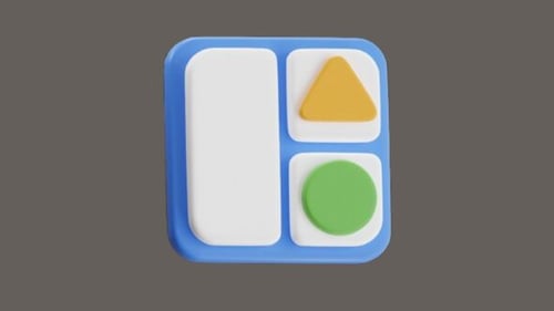 3D-Animation einer anpassbaren Vorlage für professionelle Designs