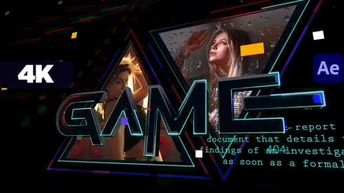 Neon Futuristic Glossy Logo Reveal