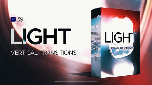 Vertical Light Transitions - TikTok, Reels, Shorts, Stories for Premiere Pro