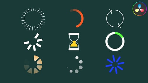 Loading Spinners And Wait Icons | DaVinci Resolve