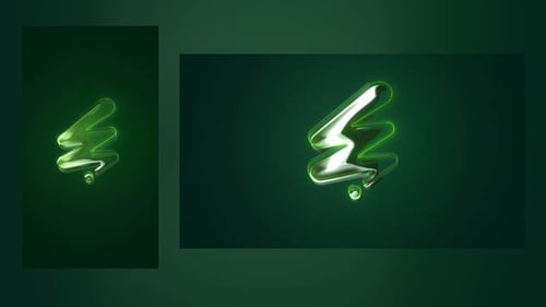 Dynamic Glowing Logo Reveal on Dark Background