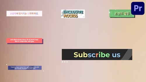 Colorful Titles for Premiere Pro