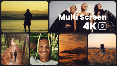 Dynamic Split Screen Video Collage Opener, Video Displays ft. template ...