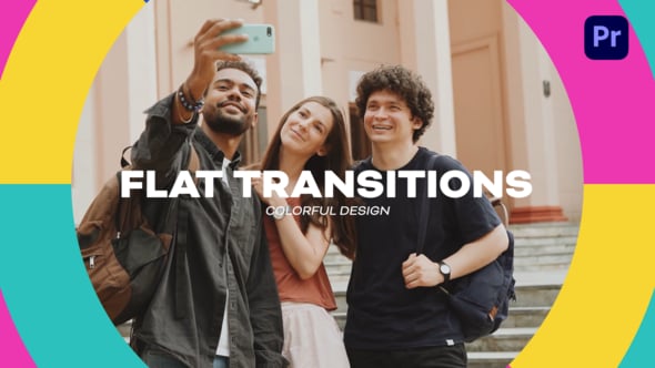 Flat Transitions, Elements ft. abstract & geometric - Envato
