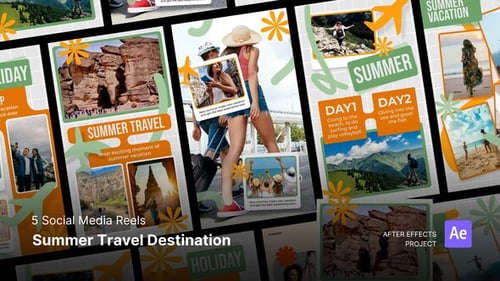 Reels - Summer Travel Destination After Effect Project Files