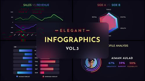Animated Infographics Pack for Data Visualization and Business Reports