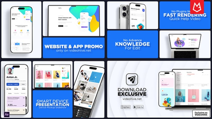 Dynamic App Promo, Video Displays ft. app promo & app - Envato