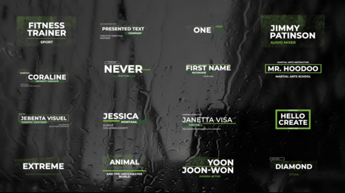 Dynamic Lower Thirds and Clean Text Title Animations