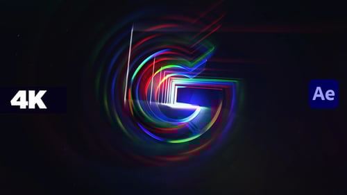 Dynamic Glitch RGB Chromatic Logo Reveal Intro