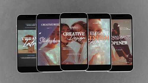 Vertical Stylish Kinetic Typography Slides