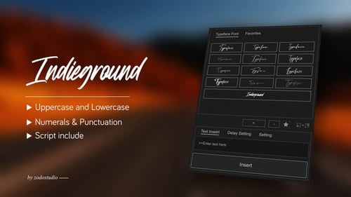 Animated Typeface - Indieground