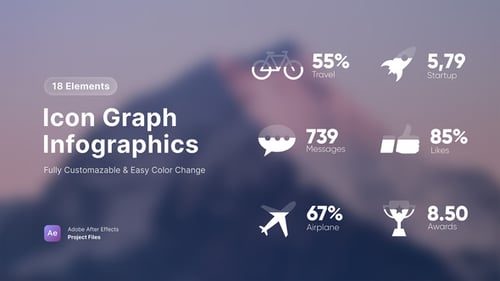 Icon Graph Infographics