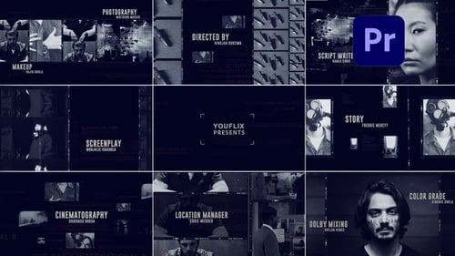 Gritty Crime Film Opener with Cinematic Glitch Transitions